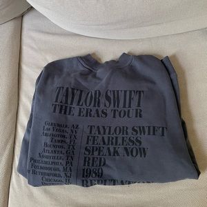 Taylor Swift Eras Tour Blue Crewneck BNWT